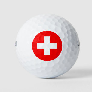 Wilson Golf Ball met vlag van Zwitserland Golfballen