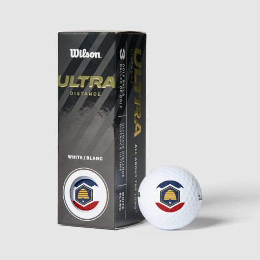 Wilson Golf Ball with flag of Utah, USA Golfballen (Verpakking)
