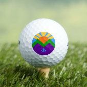 Wilson golfbal met vlag van Manitou Springs Golfballen (Insitu Shirt)