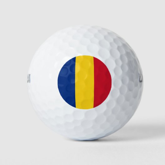 Wilson golfbal met vlag van Roemenië Golfballen (Voorkant)