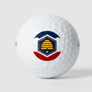 Wilson-golfbal met vlag van Utah, VS Golfballen