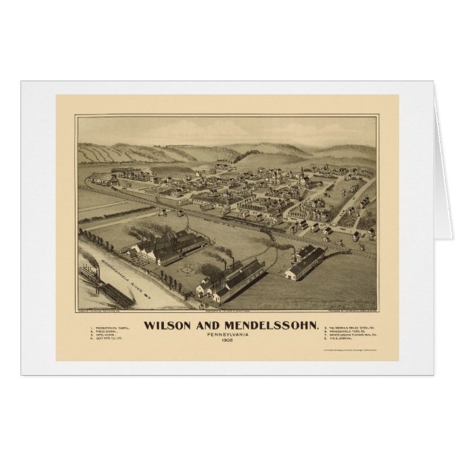 Wilson & Mendelssohn, PA Panoramic Map - 1902 (Voorkant Horizontaal)