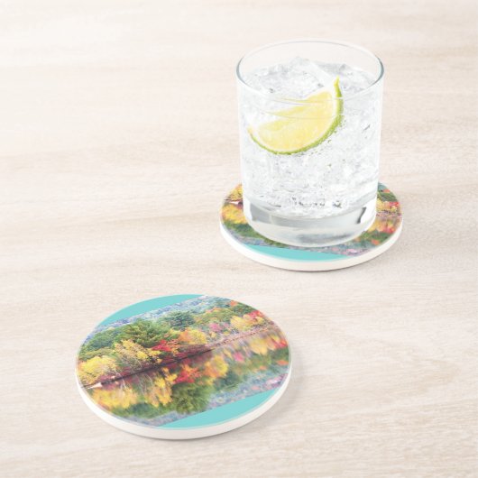 Wilson Pond Island Zandsteen Onderzetter (Zijkant)