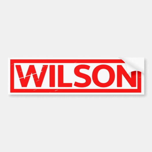 Wilson Stamp Bumpersticker (Voorkant)