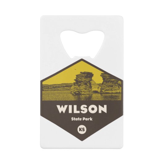 Wilson State Park Kansas Kredietkaart Flessenopener (Voorkant)