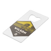 Wilson State Park Kansas Kredietkaart Flessenopener (Voorkant Gekanteld)