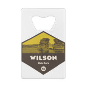 Wilson State Park Kansas Kredietkaart Flessenopener (Achterkant)