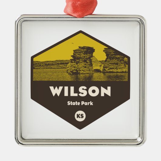 Wilson State Park Kansas Metalen Ornament (Voorkant)