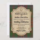 Wilson Tartan Faire-part de mariage (Devant)