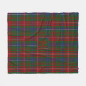 WILSON TARTAN Patroon Monogram DEKEN W (Voorkant (Horizontaal))