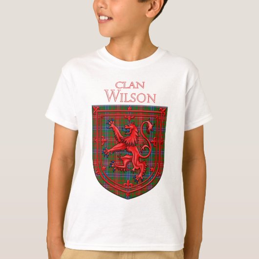 Wilson Tartan Scottish Play Lion Rampant T-shirt (Voorkant)