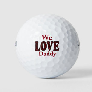 Wilson Ultra 500 Distance Golf Ball/We Love Dad Golfballen