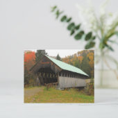 Wilsons Mill Covered Bridge Maine Briefkaart (Staand voorkant)