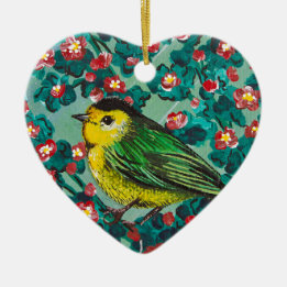 Wilson's Warbler Keramisch Ornament