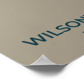 Wilson's Warbler-migratiekaart - minimalistisch Poster (Hoek)