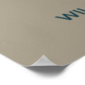 Wilson's Warbler-migratiekaart - minimalistisch Poster (Hoek)