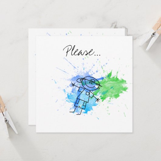 Wilt u alstublieft mijn Godparent zijn? Voorstel C Kaart (Voorkant / Achterkant in situ)