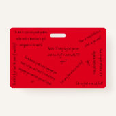 Wilt u liever? badge (Achterkant)