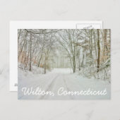 Wilton Connecticut Stamp Briefkaart (Voorkant / Achterkant)