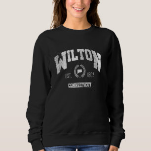Wilton CT Connecticut Throwback Trui