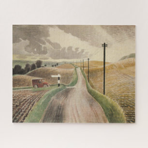 Wiltshire Landscape (door Eric Ravilious) Legpuzzel