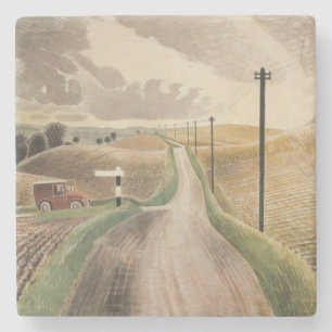 Wiltshire Landscape (door Eric Ravilious) Stenen Onderzetter