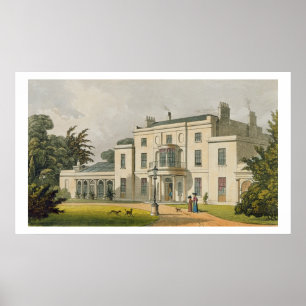 Wimbledon House, van Ackermann's 'Repository of A' Poster