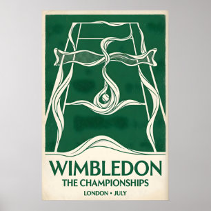 Wimbledon Tennis Poster Oud Centre Court