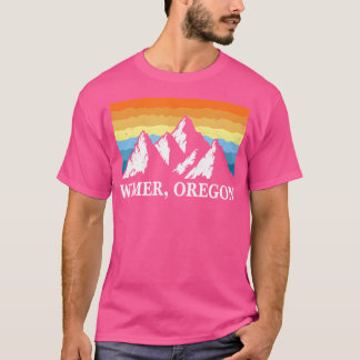 Wimer Oregon Mountain Hiking Souvenir Prin T-shirt