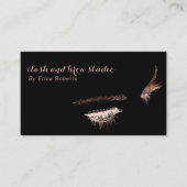 Wimper & Brow Make-up Artiest Roos Goudfolie Visitekaartje (Voorkant)