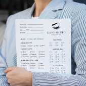 Wimper extensie client record 40 pagina's notitieblok