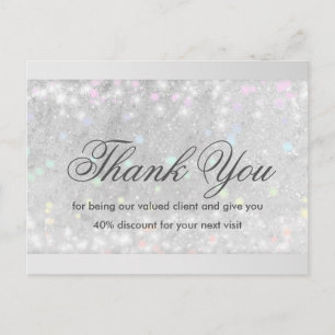 Wimper extensies Glitter Sneeuw Ster Briefkaart