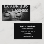 Wimper Extensions Dark Strokes Bold Drama Look Visitekaartje (Voorkant / Achterkant)