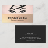 Wimper Extensions en Brow Specialist Salon Visitekaartje (Voorkant / Achterkant)