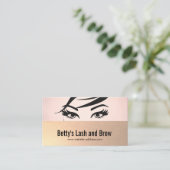 Wimper Extensions en Brow Specialist Salon Visitekaartje (Staand voorkant)