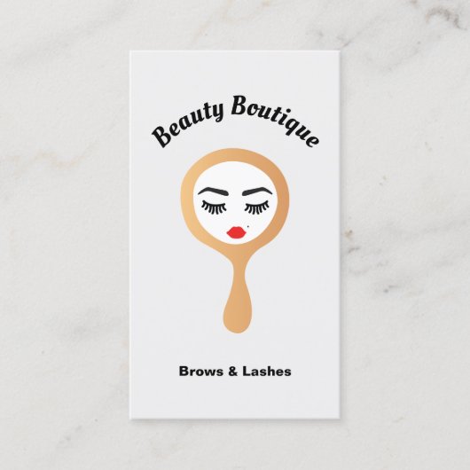 Wimper Lash Extensions & Brow Tinting Threading Visitekaartje (Voorkant)