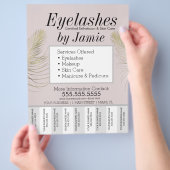 Wimper Service Roze Gouden Traan Stroken Flyer (Hand)