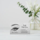 Wimpers en Brows Schoonheid Make-up Visitekaartje (Staand voorkant)