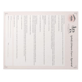 Wimpers en Make-up Verlenging Wimpers Aansprakelij Notitieblok