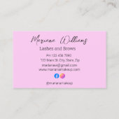 wimpers en wenkbrauwen 12 foto's make-up artiest r visitekaartje (Achterkant)