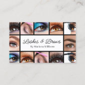 wimpers en wenkbrauwen 12 foto's make-up artiest s visitekaartje (Voorkant)