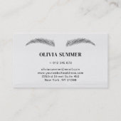 wimpers en wenkbrauwen visitekaartje (Achterkant)