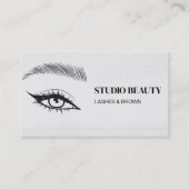 wimpers en wenkbrauwen visitekaartje (Voorkant)