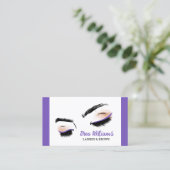 👁️ Wimpers en wenkbrauwen Visitekaartje (Staand voorkant)