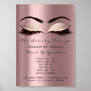 Wimpers Make-up Artiest Glitter Schoonheid Aubergi Poster