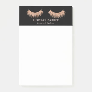Wimpers Make-up Artist Stijlvolle zwarte Post-it-N Post-it® Notes