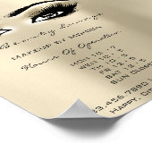 Wimpers Make-up Openingstijden Ivory Salon Ogen Poster (Hoek)