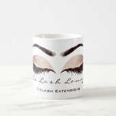 Wimpers Uitbreiding Beauty Studio White Eyes Glitt Koffiemok (Center)