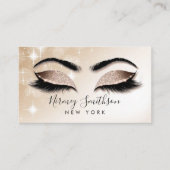 Wimpers Wenkbrauwen Make-up Blush Roze Waterverf B Visitekaartje (Voorkant)