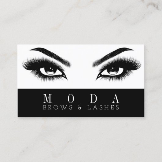 Wimpers, Wenkbrauwen, Microblading, Visitekaartje (Voorkant)